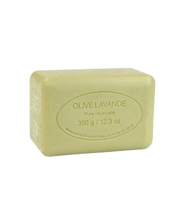 Pre de Provence Olive Oil & Lavender Artisanal Soap Bar - 12.3 Ounce, Enriched with Organic Shea Butter, Quad Milled for Rich Lather - Natural French Skincare - Buy Online on GoSupps.com