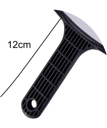 Poniks Portable Black Professional Hairdressing Mirror with Handle - 24 cm Rectangular Ideal for Salon Hairdressers | International Shipping Available - Buy Online on GoSupps.com