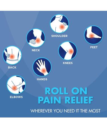 HealthWise 16% Menthol Roll-On | Instant Pain Relief | Cold Hot Sensation | Non-Greasy 2.5 oz | Topical Analgesic for Fast Relief - Buy Online on GoSupps.com