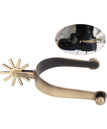 ZJchao Salmue Horse Spurs West Cowboy Horse Boot Spurs Decoration Western Spurs Rust Proof Toxic Free Vintage Zinc Alloy Horse Spurs with Gear for Men - Buy Online on GoSupps.com