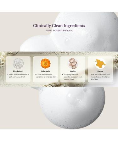 MAXDAHLIA Petal Powder Daily Exfoliating Cleanser Creamy Brightening Powder Wash with Rice Oat Hibiscus Calendula & Kaolin Clay for Gentle Renewed Skin - Buy Online on GoSupps.com