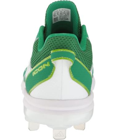 adidas Men's Icon 7 Baseball Shoe 9 - White/Team Green/Semi Sol Green - Buy Online on GoSupps.com