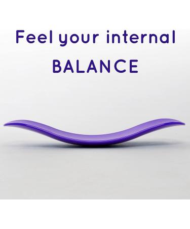 Solofit Balance Board with Resistance Bands - Fitness Board for Adults - Core Abs Legs Workout - Purple - Buy Online on GoSupps.com