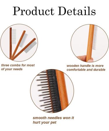 3 Pieces Flea Comb Flea Comb for Dogs Cat Comb Tear Stain Removal Cat Comb for Grooming and Dehairing Face and Paws Tooth Comb Grooming Set Remove Float Hair Tear Marks Tick Removal Tool (White) - Buy Online on GoSupps.com