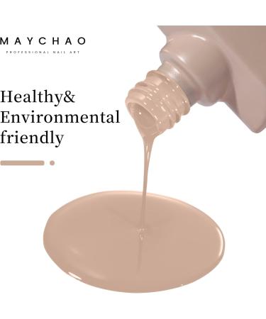 MAYCHAO Khaki Gel Nail Polish 1Pc 15ML Milk Tea Gel Polish Soak Off UV LED Nail Polish Nail Art Starter Manicure Salon DIY at Home 0.5 OZ - Buy Online on GoSupps.com