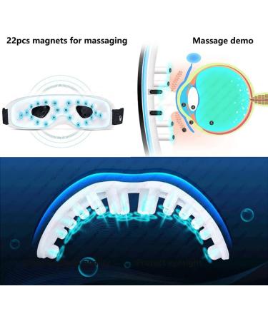 Abhi Electrical Eye Massage Device | 3D Touch Screen Eye Mask with 9 Vibration Modes | Magnetic Induction Dark Circle Treatment - Buy Online on GoSupps.com