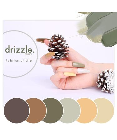 Drip Beauty Nail Dip Powder Set - 6 Colors Nude Peach Brown Natural Skin Tone | No LED Lamp Needed | DIY Salon Quality Manicure - Buy Online on GoSupps.com