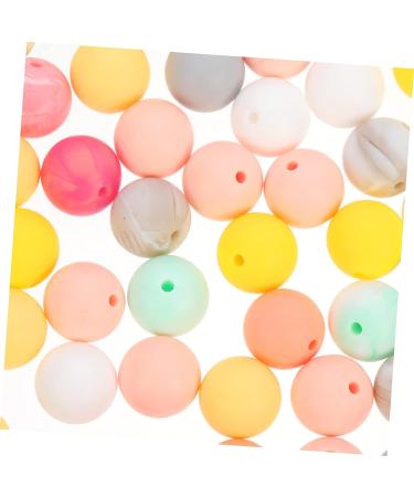 EXCEART Silicone Beads Bulk Set for Jewelry Making - Round Teething Beads for Baby Bracelets and Nursing Necklaces - Wreath Design - 1.5x1.5x1.5CM - 3 Sets - Buy Online on GoSupps.com