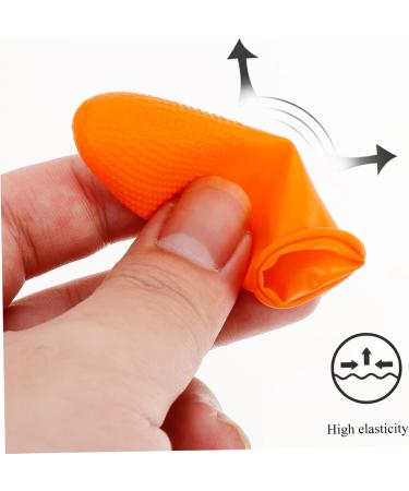 FRCOLOR 200pcs Non-Slip Finger Sleeve Keychain Magnifying Glass - Lightweight Gel Silicone Finger Covers Portable Protective Case in Orange - Perfect for Durability & Comfort - Buy Online on GoSupps.com