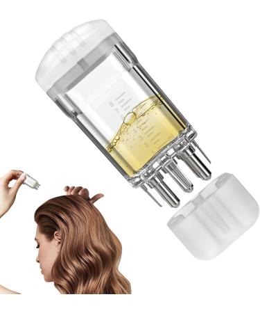 Applicateur d'Huile Capillaire | Peigne Massant Portable Distribution D'huile Capillaire Pour Femme - Fournitures de Soins Personnels pour Toute la Famille Blanc - Buy Online on GoSupps.com
