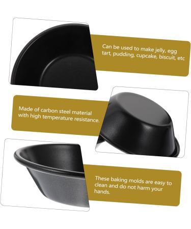 Zerodeko 8 Pcs Egg Tart Mold Circle Cake Pan Foil Pans Individual Muffin Tins for Airfryer Puto Cup Tartlets Dessert Cheesecake Practical Baking Molds Tart Dish Decorate Fudge Carbon Steel 8X8CMx2pcs - Buy Online on GoSupps.com