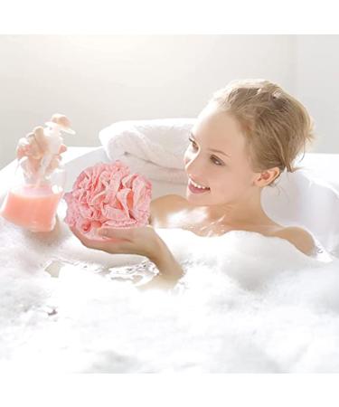Haohon 60g Lace Bath Flower Bath Bubble Double Layer Mesh Flower They Live Color (Pink One Size) - Buy Online on GoSupps.com