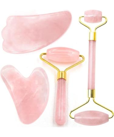 Premium Gua Sha Scraper Board & Jade Roller Set - Natural Crystal Facial Massager for Anti-Wrinkle & Skin Slimming - Perfect Home Decoration & Gift - Buy Online on GoSupps.com
