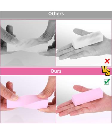 Sibba 10Pcs Nail Buffer Block Set for Natural Acrylic and Gel Nails - Professional Manicure Pedicure Salon Tool for Dead Skin Trimming - Pink - Buy Online on GoSupps.com