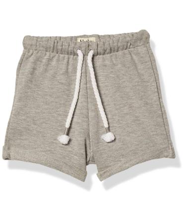 Hatley Baby Boys' French Terry Shorts Toddler Footie Grey 4 Years