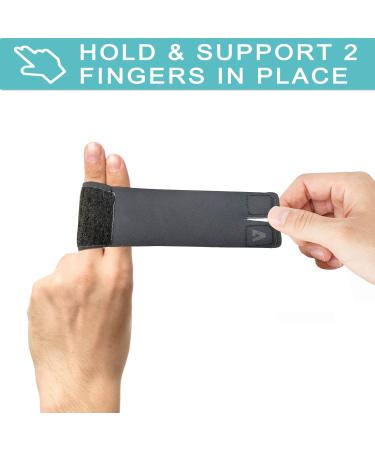 Buy Reusable Finger Splint Wraps - Adjustable Brace for Trigger & Mallet Finger - Pain Relief & Support - Medium Size - Buy Online on GoSupps.com