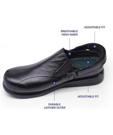 Pure Stride Nantucket Diabetic and Therapeutic Slip-On Walking Shoes for Women | Wide 6 Wide Sand | Lightweight Skid Resistant Calf Skin Leather - Buy Online on GoSupps.com