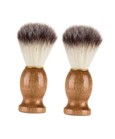 Fomiyes 2 pieces of cream-colored handmade to the soap brush dust for sweeping for vegan father products travel men's shaving care male men