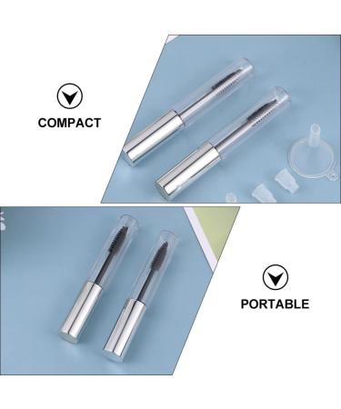 Beaupretty 1 Set Mascara Bottle Eyelash Bottle Empty Mascara Tube with Wand Portable Mascara Tubes Makeup Dispenser Bottle Mascara Insert Eye Cream Jar Eye Gloss Travel Plastic Bottle Abs 8.5X1.3X1.3CM Silver - Buy Online on GoSupps.com