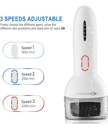 MYCARBON Electric Foot File - Rechargeable Waterproof Callus Remover for Dry, Dead, and Cracked Heels - Pedicure Set for Feet Care - Buy Online on GoSupps.com
