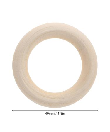 Buy Wooden Baby Teether - Durable Washable Rings for Teething Relief | Safe & Smooth 45mm Teething Toys - Buy Online on GoSupps.com