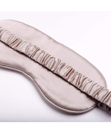 Yanser Luxury 100% Mulberry Silk Sleep Mask - Anti Aging Eye Cover - Ultra Soft & Comfy - Caramel - Buy Online on GoSupps.com