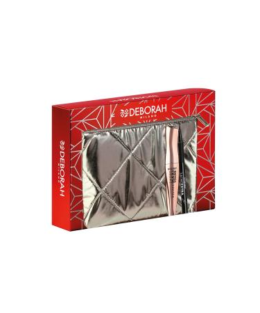 DEBORAH Deborah Milano - Gift Idea Pouch with Instant Maxi Volume Mascara and 24 Hour Extra Black Eyeliner Pen No. 05