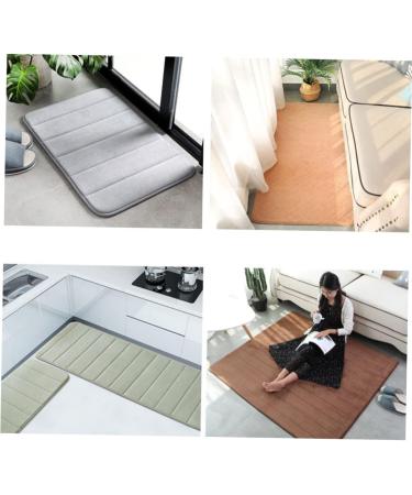 PRETYZOOM Area Rugs Tile Flooring Mat Outdoor Floor Mat Non Slip Carpet Bed Room Carpet Bath Mat Absorb Water Grey 20 x 32 cm (Rectangular) - Buy Online on GoSupps.com