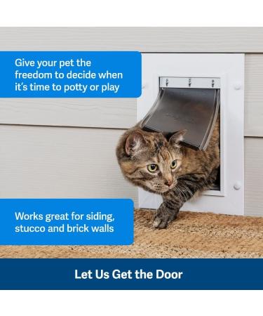 PetSafe Large Wall Entry Pet Door with Telescoping Frame - Insulates Better than Metal Doors  Energy Efficient Cat & Dog Door for Interior & Exterior Walls  Weatherproof  DIY  Easy to Install & Clean - Buy Online on GoSupps.com