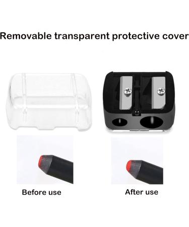Dual Eyebrow and Eyeliner Makeup Sharpener - 2 Hole Pencil Sharpener for Eye and Lip Makeup - Buy Online on GoSupps.com