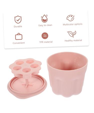 Buy Makeup Brush Cleaning Pad Set - Portable Cleaning Bowl & Tool for Beauty - Pink 8.5x8x6.8CM - International Shipping Available - Buy Online on GoSupps.com