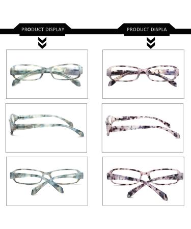 Ladies Reading Glasses - 6 Pairs Multi-Color Blue Light Blocking Eyewear with Spring Hinge - 1.5x Magnification - Buy Online on GoSupps.com