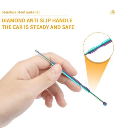 MJIYA Ear Pick Earwax Removal Kit | Ear Cleaning Tool Set with Storage Box | Titanium Ear Wax Remover - Buy Online on GoSupps.com