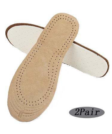 Kid's Thin Breathable Cushioning Deodorant Full Length Leather Shoe Insoles Cutting Free Size (L(30-34))