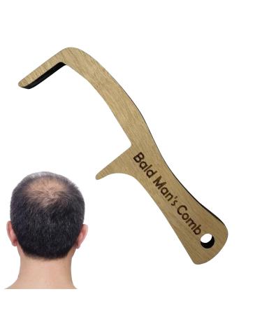Yunfang bald-headed man-kamm-gift bald-headed man brush-funny hairless combustroids and toothless comb made of wood funny toothless wooden ridge joke gift against hair loss