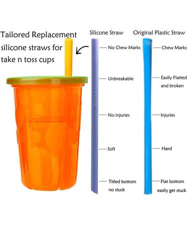 Tegion Mini Short Silicone Straws for Toddlers & Kids - BPA Free & Teething Safe - Fits The First Years Take & Toss Straw Cup - Buy Online on GoSupps.com