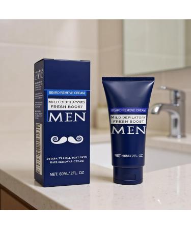 Cr me pilatoire | 60ml Cr me pilatoire Intime pour Homme | Gel Sensible pour Types de Peau | pilation Dos Poitrine Bras Jambes Zone Pubienne Visage - Buy Online on GoSupps.com