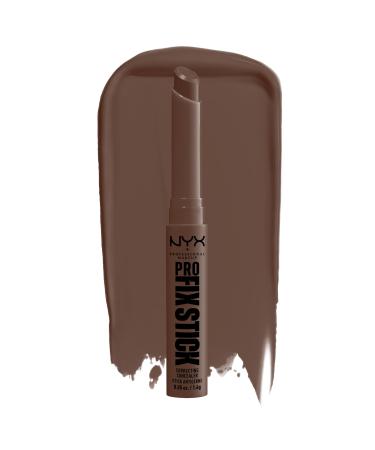 NYX Professional Makeup Correcting Concealer Stick Covers Blemishes Dark Spots and Discolouration 12H Wear Vegan Formula Pro Fix Stick Deep Walnut 17 Deep Walnut