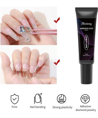 Solid Nail Glue Gel Curing Required Nail Blooming Gel | Nail Extension Gel for Acrylic Nails Press On Solid Glue Gel Solid Gel Polish Manicure Glue Gel Need UV LED Lamp Littryee Transparent - Buy Online on GoSupps.com