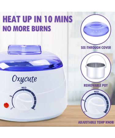 Waxing Kit with Hard Wax Beans - Painless Hair Removal for Women Men - At Home Waxing Kit for Sensitive Skin - Includes Wax Warmer and Applicator Sticks - Eyebrow, Armpit, Bikini, Brazilian - Buy Online on GoSupps.com