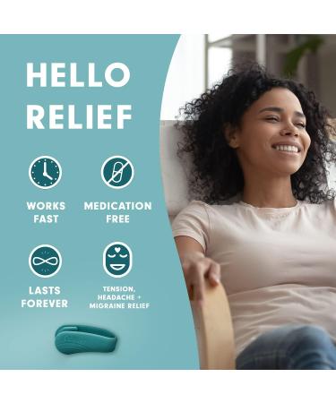 Aculief - Natural Headache & Migraine Relief Wearable - Acupressure Stress Alleviation - Teal - Buy Online on GoSupps.com