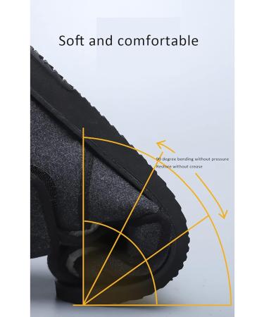 Diabetic Edema Shoes for Men - Adjustable Outdoor Slippers for Plantar Fasciitis & Swollen Feet | Size 13 Grey - Buy Online on GoSupps.com