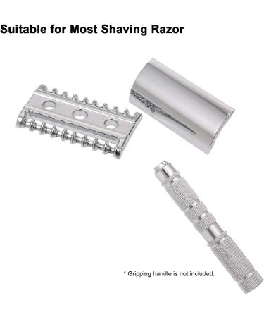 Anself Stainless Steel Replacement Head for Classic Double Edge Safety Razor - Durable & Precise Shaving Solution - Buy Online on GoSupps.com