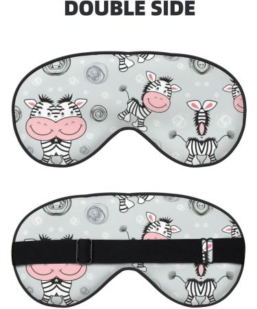 Buy SSIMOO Cute Zebra Soft Sleep Eye Mask | Breathable Eye Patch for Women | Ideal Travel & Relaxation Accessory - Black - Buy Online on GoSupps.com