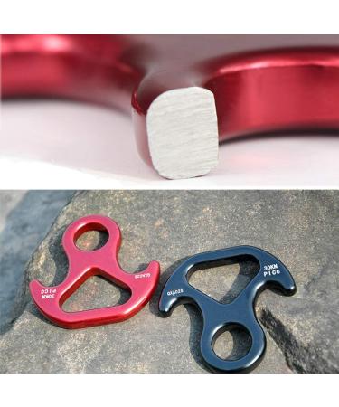 30KN Rescue Figure  8 Descender Large Bent-Ear Belaying and Rappelling Gear Belay Device Climbing for Rock Climbing Peak Rescue Aluminum-Magnesium Alloy Red - Buy Online on GoSupps.com