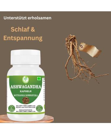  Morsan Healthcare Ashwagandha (Withania somnifera) Capsules | Pack of 60 x 500 mg. Vegetarian capsules | Natural food supplement | GMP certified | Gluten-free (120) - Buy Online on GoSupps.com