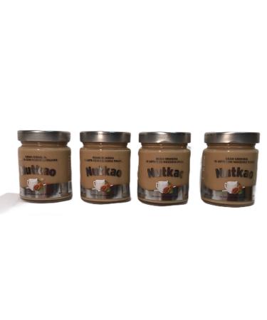 Nutkao gran cremeria 4x350g. hazelnut milk and cream, high quality Italian hazelnut spread