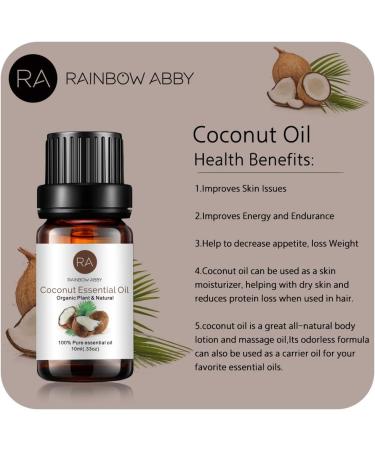 Coconut Essential Oil Pure Undiluted Premium Grade Coconut Oil - 10 mL Coconut 10 ml (Pack of 1) - Buy Online on GoSupps.com
