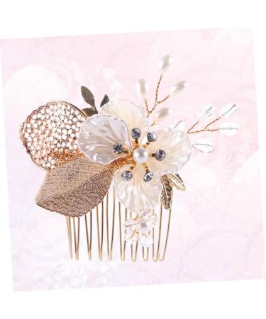 Ipetboom Bridal Hair Comb Rhinestone Hair Accessories Golden Hair Comb Easy to Use Hair Comb Crystal Rhinestones Bride Headpieces for Wedding Bride Comb Rhinestone Comb Wedding Hair Comb - Buy Online on GoSupps.com