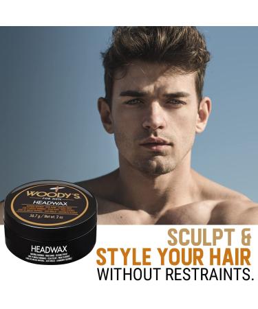 Woody's Headwax Styling Pomade for Men - Natural - Pack of 2 - 2 Oz. - Buy Online on GoSupps.com